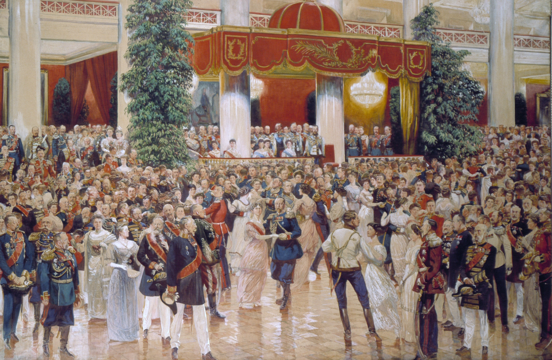 В XIX веке важнее было не застолье, а праздничный бал и наряды дам